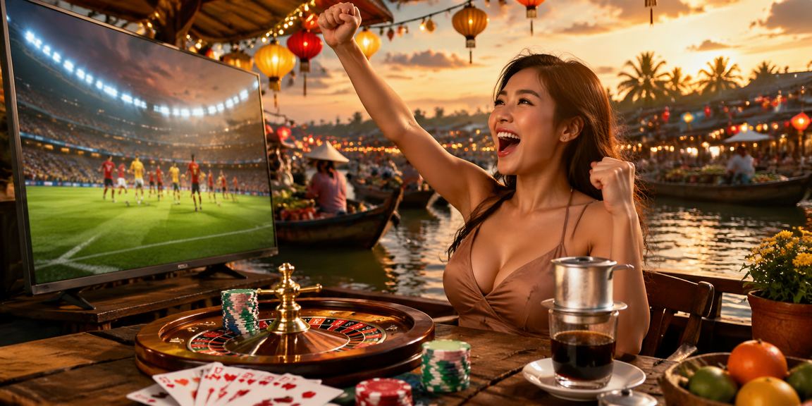 Người dùng Cần Thơ dùng ứng dụng casino trực tuyến tại quán cà phê buổi chiều