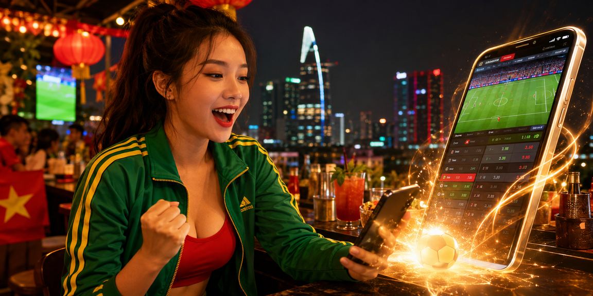 Người dùng TP.HCM sử dụng điện thoại Android để tải ứng dụng casino trong không khí lễ hội