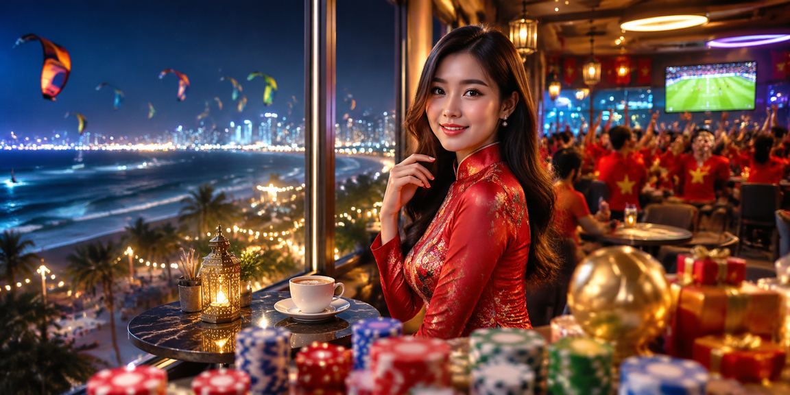 Người dùng Mũi Né mặc áo dài xem phân tích kèo cá cược trực tuyến trên điện thoại